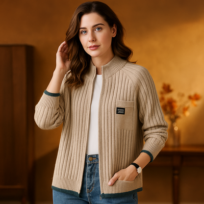 Caitlynn Milano Loose-Zip Cardigan