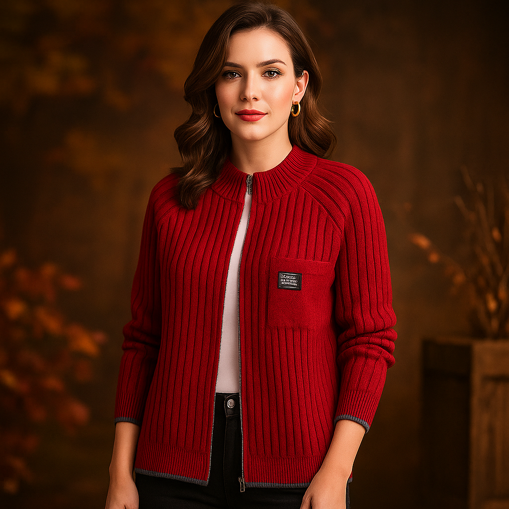 Caitlynn Milano Loose-Zip Cardigan