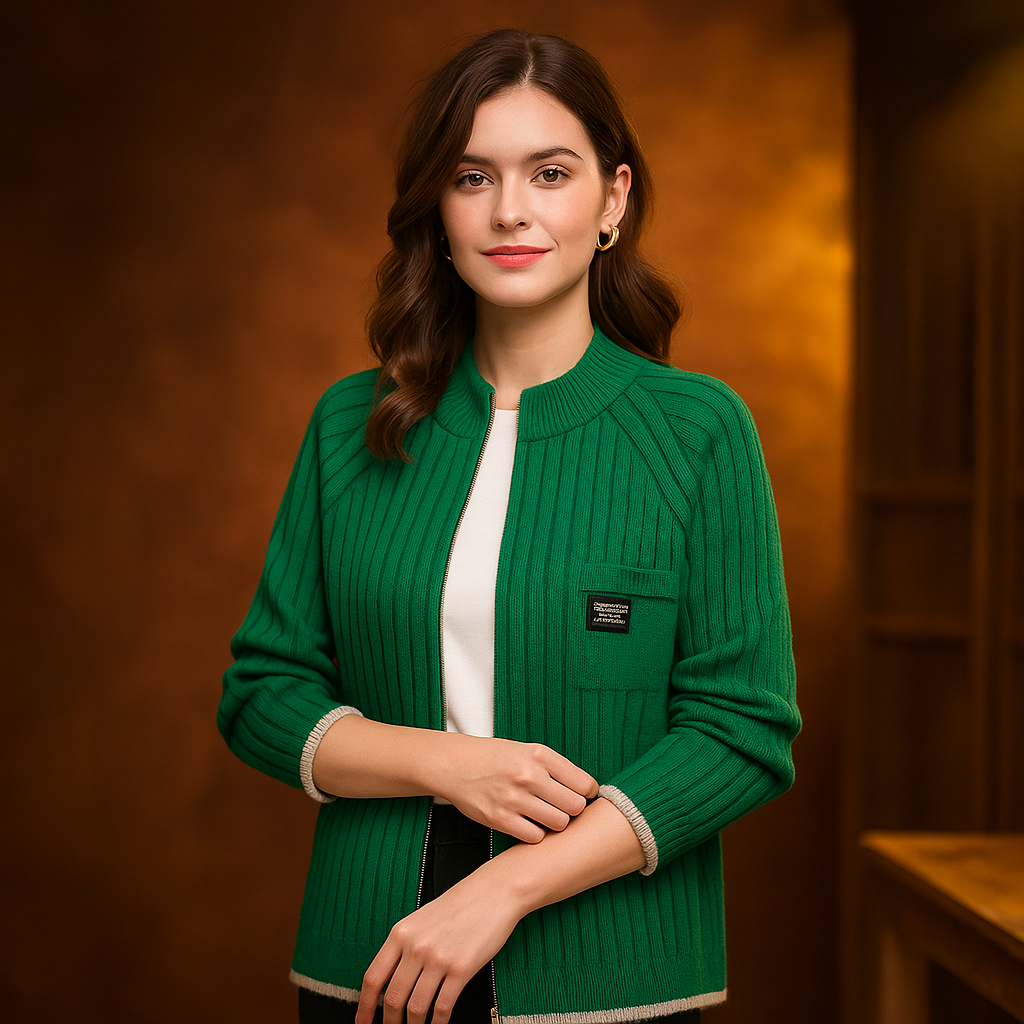 Caitlynn Milano Loose-Zip Cardigan