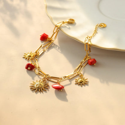 Sunfire Natural Stone Bracelet