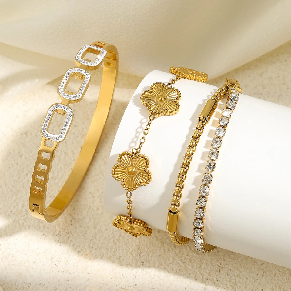 3-Piece Golden Year Bracelet Set