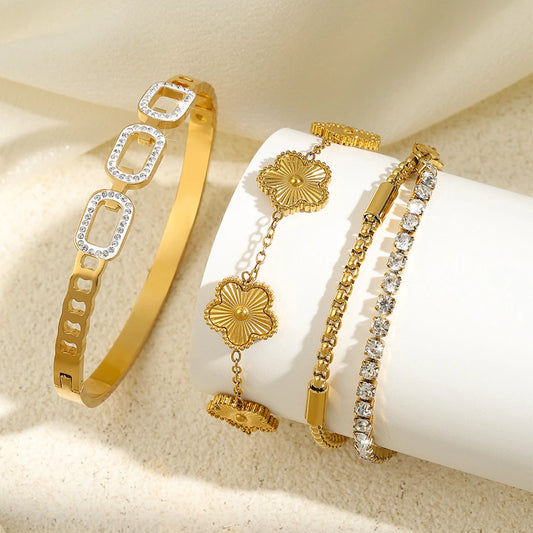 3-Piece Golden Year Bracelet Set
