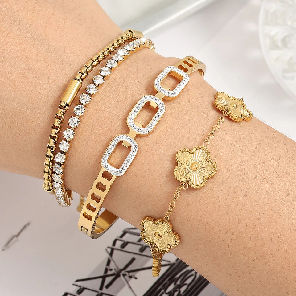 3-Piece Golden Year Bracelet Set