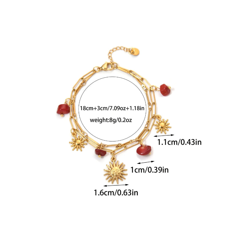 Sunfire Natural Stone Bracelet