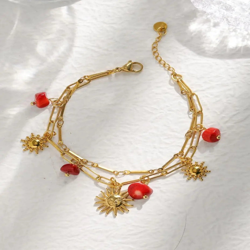 Sunfire Natural Stone Bracelet