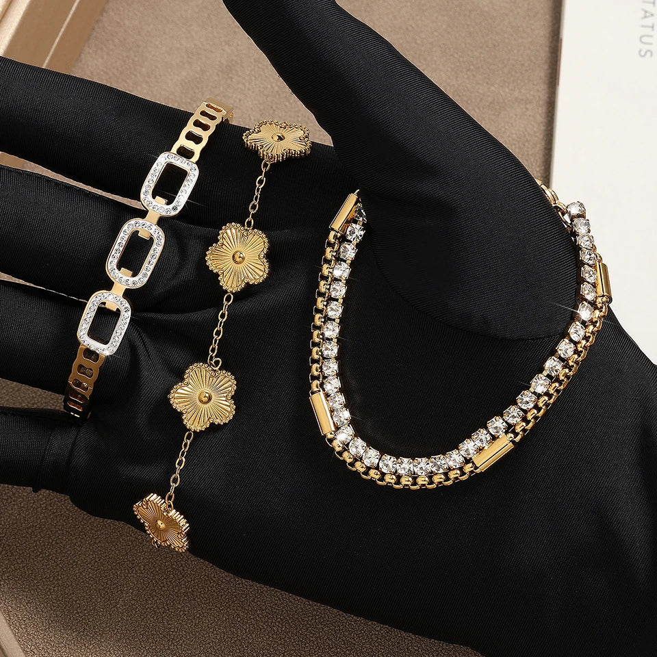 3-Piece Golden Year Bracelet Set