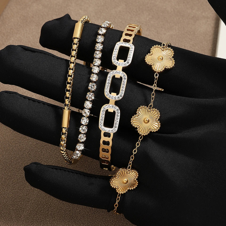 3-Piece Golden Year Bracelet Set