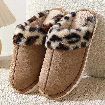 Leopard Print Cozy Slippers